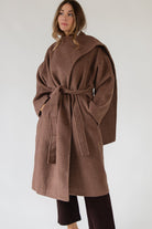 ASTR The Label Elaxi Taupe Coat - JO+CO