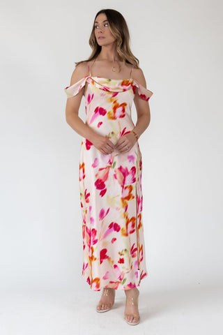 ASTR The Label Kitura Watercolor Dress - Final Sale - JO+CO