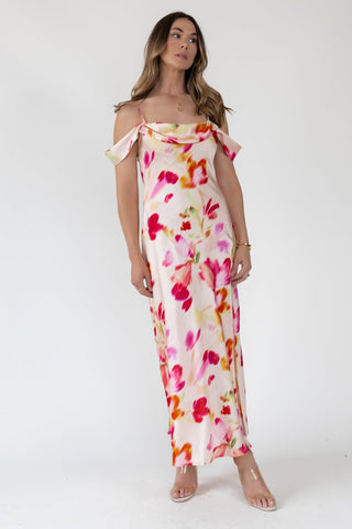 ASTR The Label Kitura Watercolor Dress - Final Sale - JO+CO