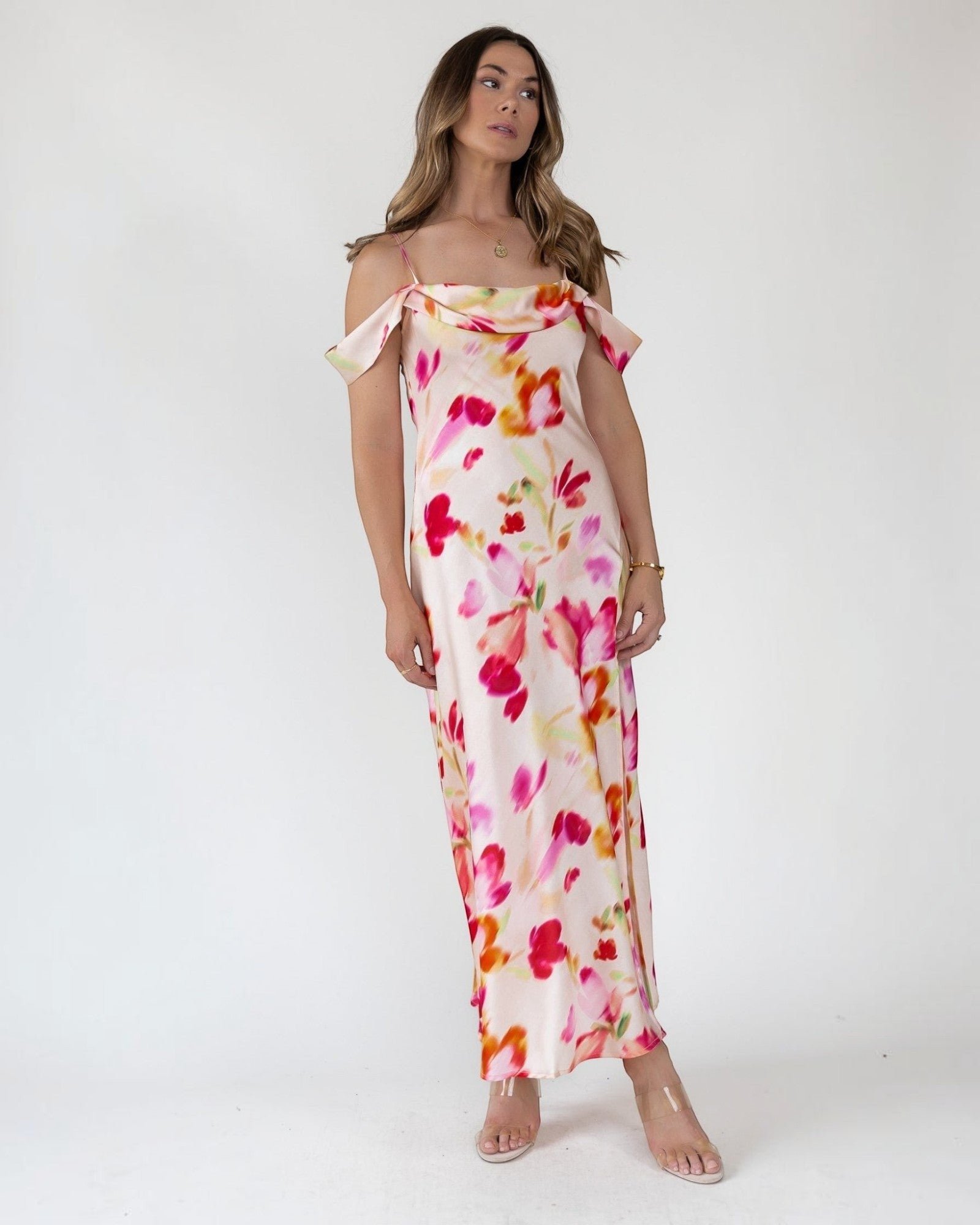 astr the label dress ASTR The Label Kitura Watercolor Dress