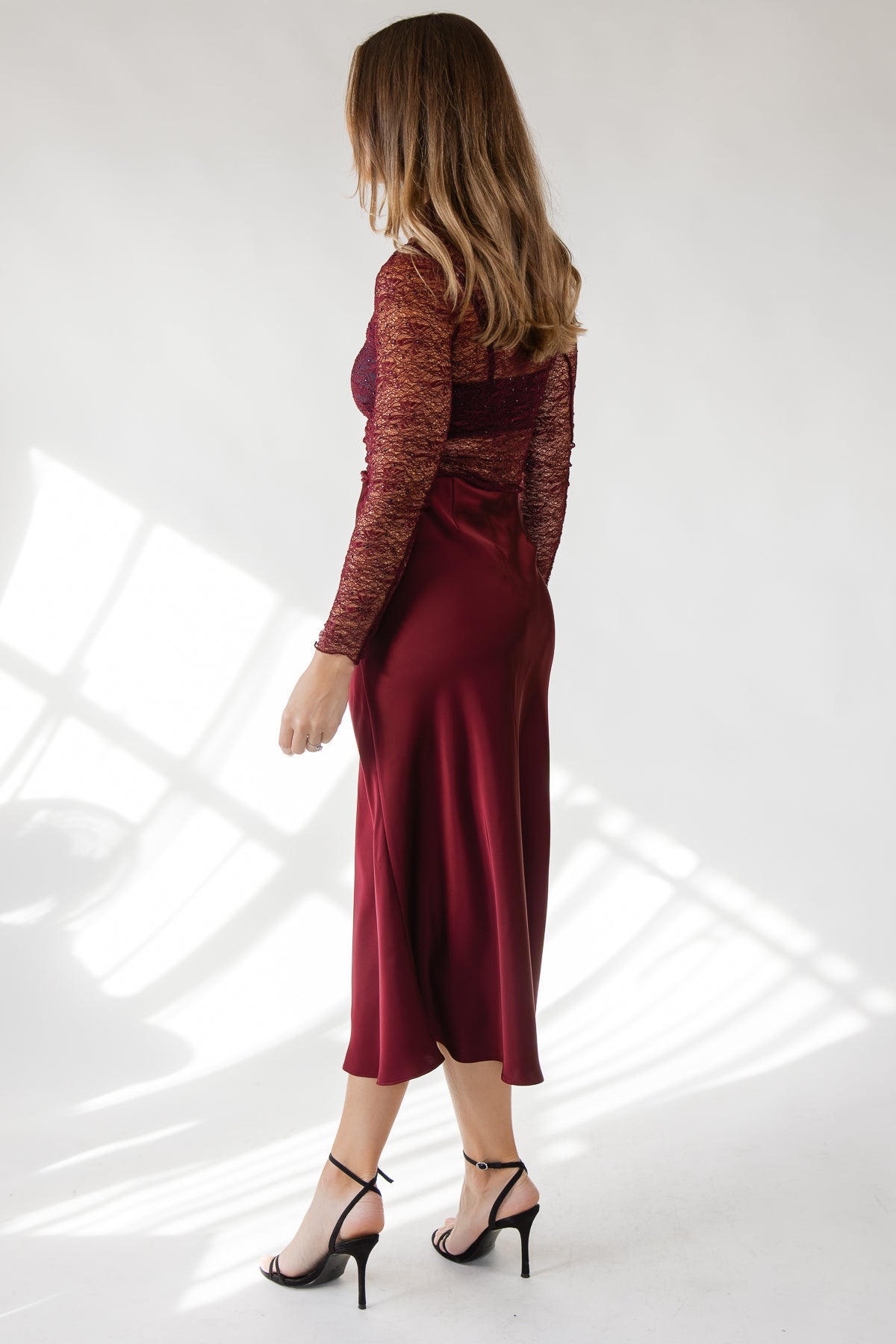 ASTR The Label Kyra Rhinestone Lace Top Wine | JO+CO ASTR The Label Kyra Rhinestone Lace Top Wine | JO+CO