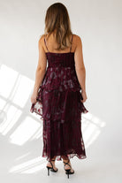 Astr The Label Lupin Dress - Wine Floral - JO+CO