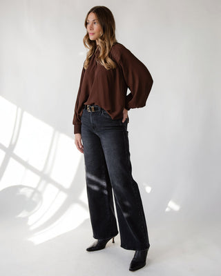 ASTR The Label Sabelle Top - Brown - JO+CO