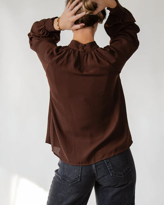ASTR The Label Sabelle Top - Brown - JO+CO