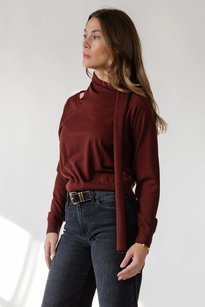ASTR The Label Silvana Sweater - Brown - JO+CO