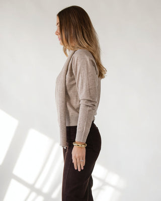 ASTR The Label Silvana Taupe Sweater - JO+CO