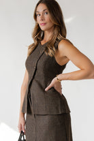 ASTR The Label Sonja Plaid Vest - JO+CO