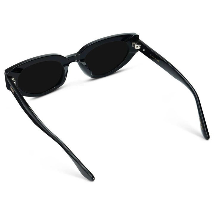 Astra Sunglasses: Black/Triple Black Lens - JO+CO