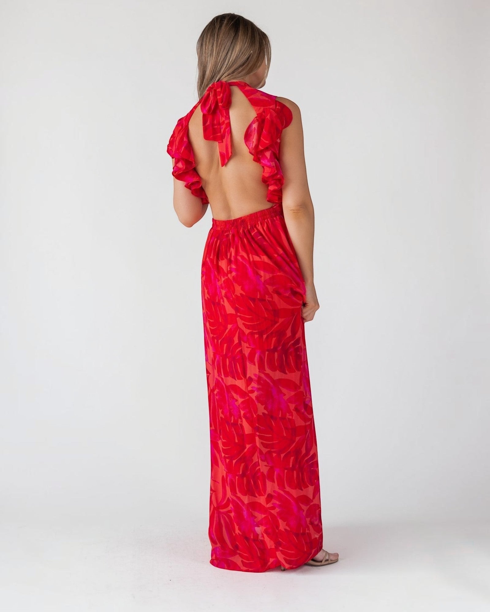 Stunning Athena Red Cutout Maxi Dress - JO+CO Fashion Stunning Athena Red Cutout Maxi Dress - JO+CO Fashion