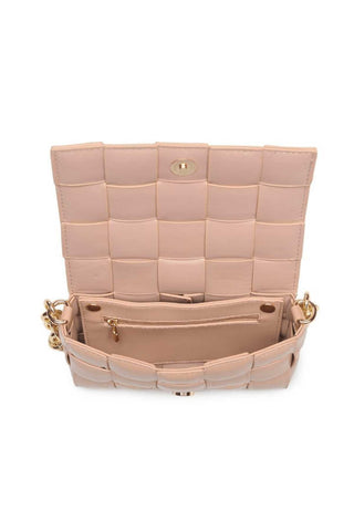 Aurora Natural Basketweave Crossbody Clutch - JO+CO