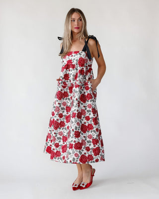 Berklyn Roses Jacquard Midi Dress - Final Sale - JO+CO