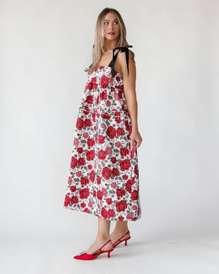 Berklyn Roses Jacquard Midi Dress - Final Sale - JO+CO