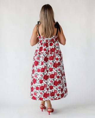 Berklyn Roses Jacquard Midi Dress - Final Sale - JO+CO