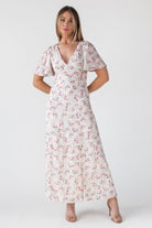 Birdie Blush Floral Maxi Dress - JO+CO