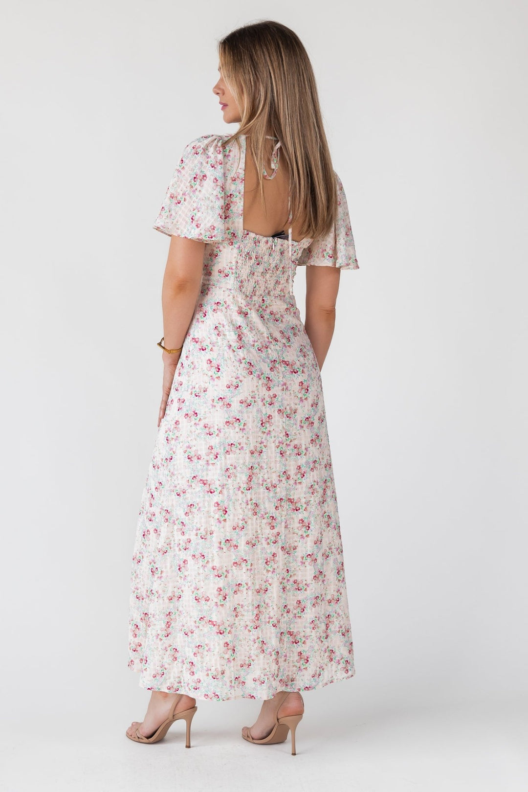 Birdie Blush Floral Maxi Dress - JO+CO
