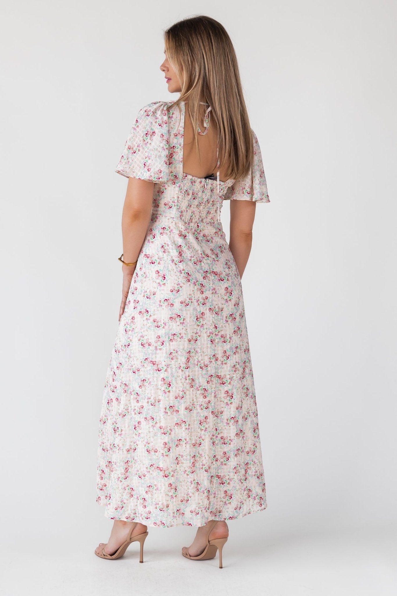 Birdie Blush Floral Maxi Dress - JO+CO