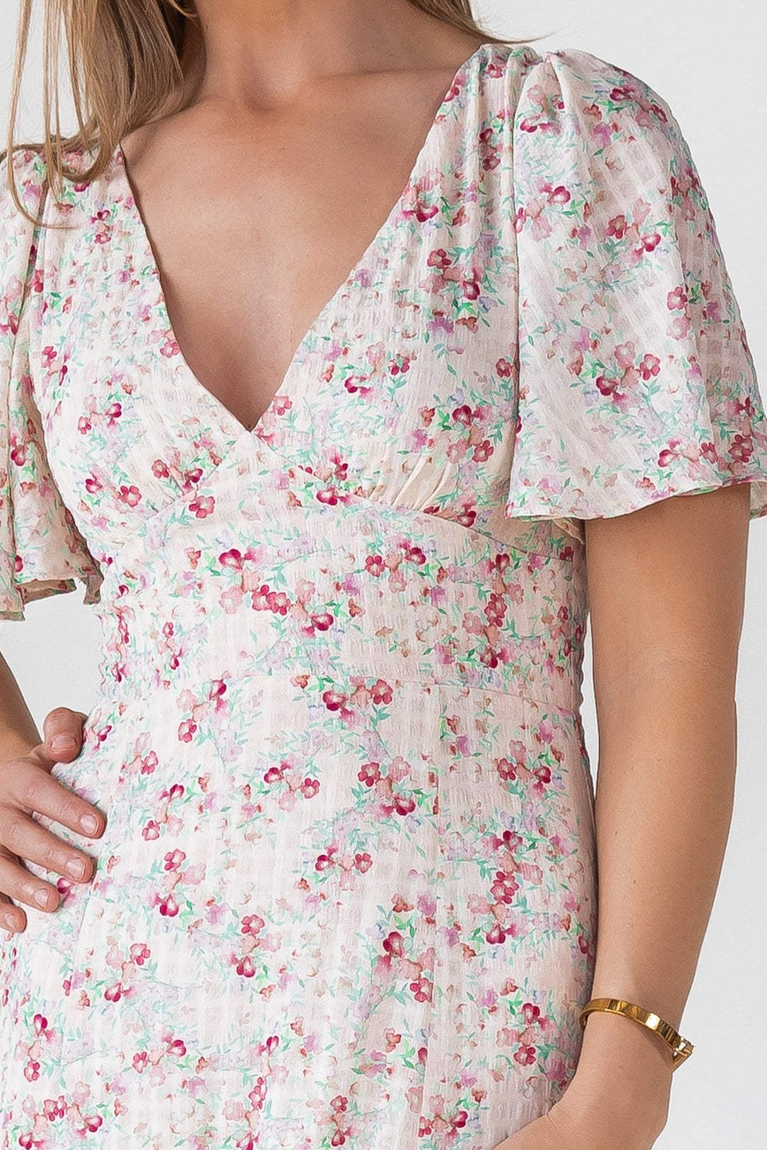 Birdie Blush Floral Maxi Dress - JO+CO