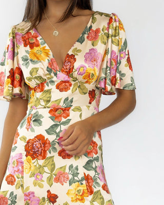 Birdie Garden Floral Maxi Dress - JO+CO
