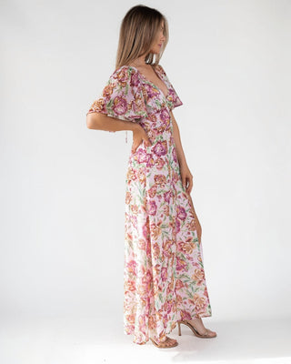 Birdie Veiled Floral Maxi Dress - Final Sale - JO+CO