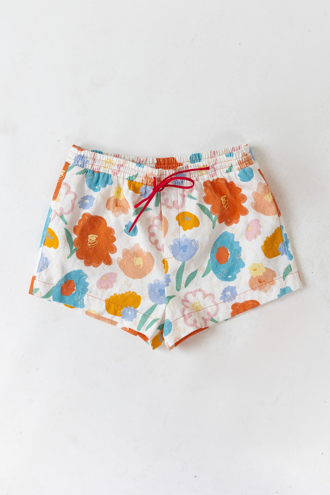 Bloom Burst Floral Jacquard Shorts - Final Sale - JO+CO