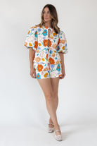 Bloom Burst Jacquard Tie - Front Top - Final Sale - JO+CO