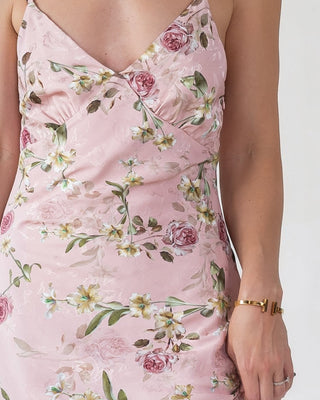 Blush Floral Flutter Strap Maxi Dress - Final Sale - JO+CO