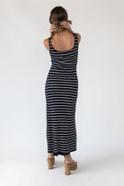 Boardwalk Navy Knit Maxi Dress - Final Sale - JO+CO