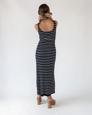 Boardwalk Navy Knit Maxi Dress - Final Sale - JO+CO