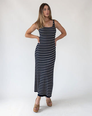 Boardwalk Navy Knit Maxi Dress - Final Sale - JO+CO