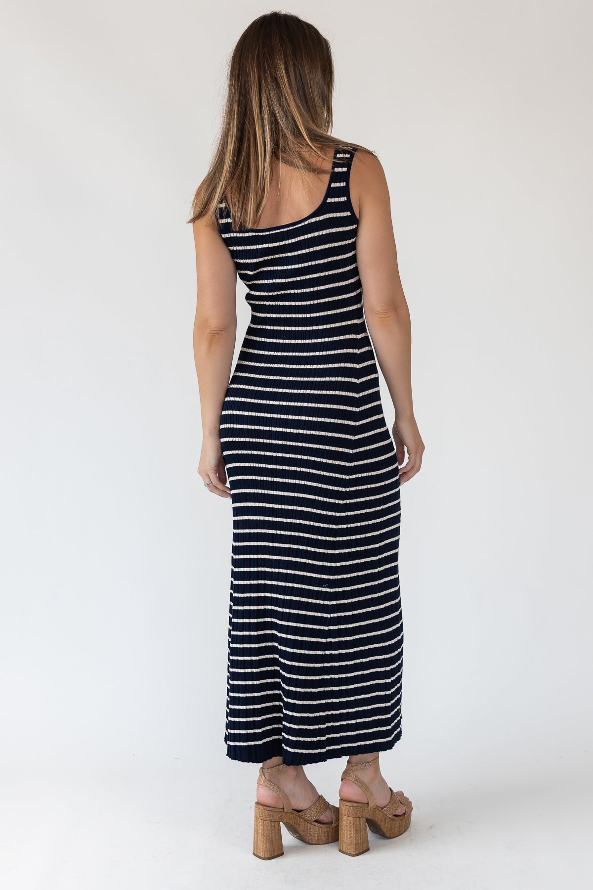 Boardwalk Navy Knit Maxi Dress - Final Sale - JO+CO