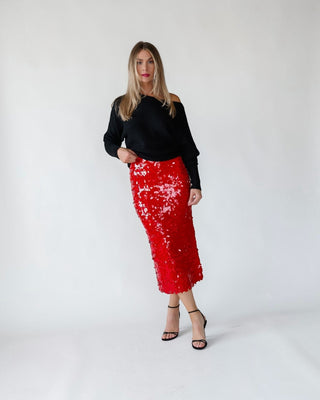 Brandie Black Rib Knit Sweater - Final Sale - JO+CO