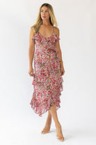 Camari Pink Floral Midi Dress - Final Sale - JO+CO