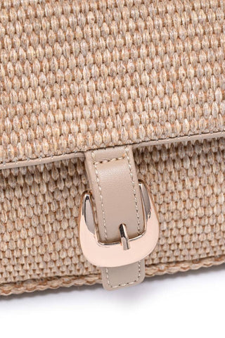 Gloria Straw Crossbody - Natural