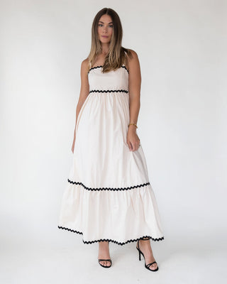 Cienna Ric Rac Trim Maxi Dress - Final Sale - JO+CO