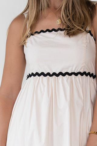 Cienna Ric Rac Trim Maxi Dress - Final Sale - JO+CO