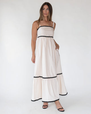 Cienna Ric Rac Trim Maxi Dress - Final Sale - JO+CO