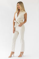 Corrine Natural Washed Jumpsuit - Final Sale - JO+CO