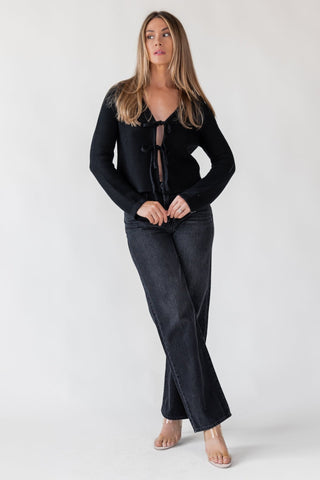 Cortez Washed Black Relaxed Straight Jean - Final Sale - JO+CO