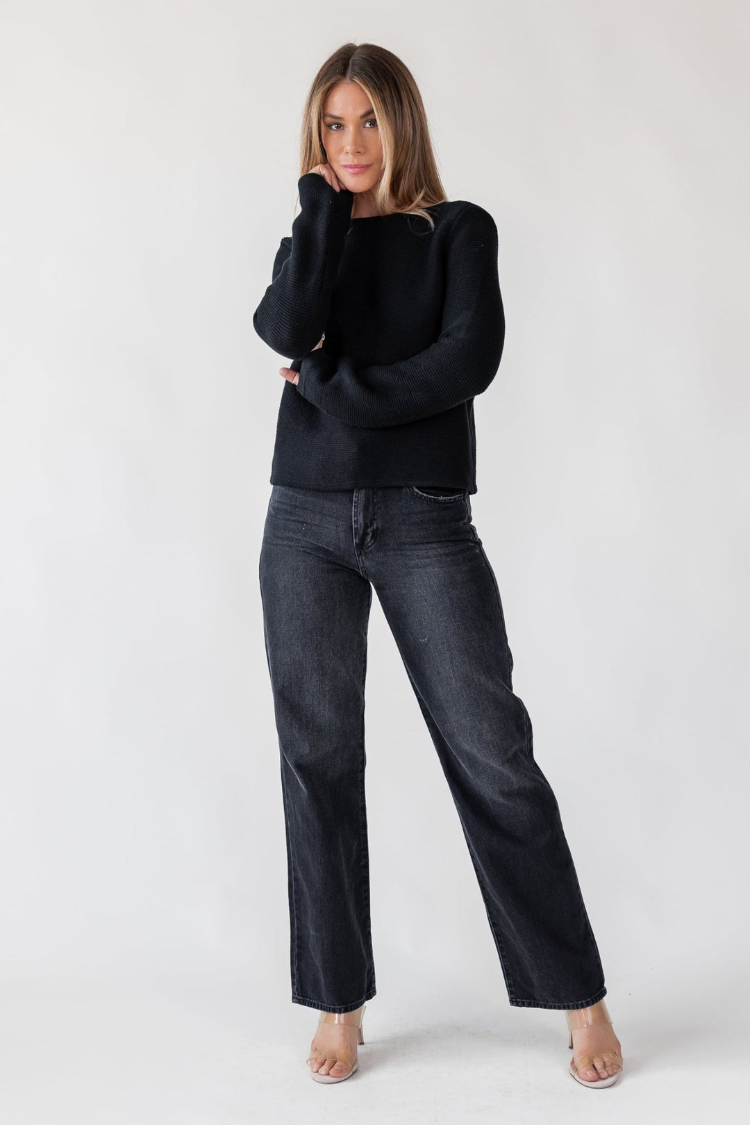 Cortez Washed Black Relaxed Straight Jean - Final Sale - JO+CO