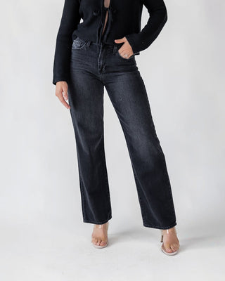 Cortez Washed Black Relaxed Straight Jean - Final Sale - JO+CO