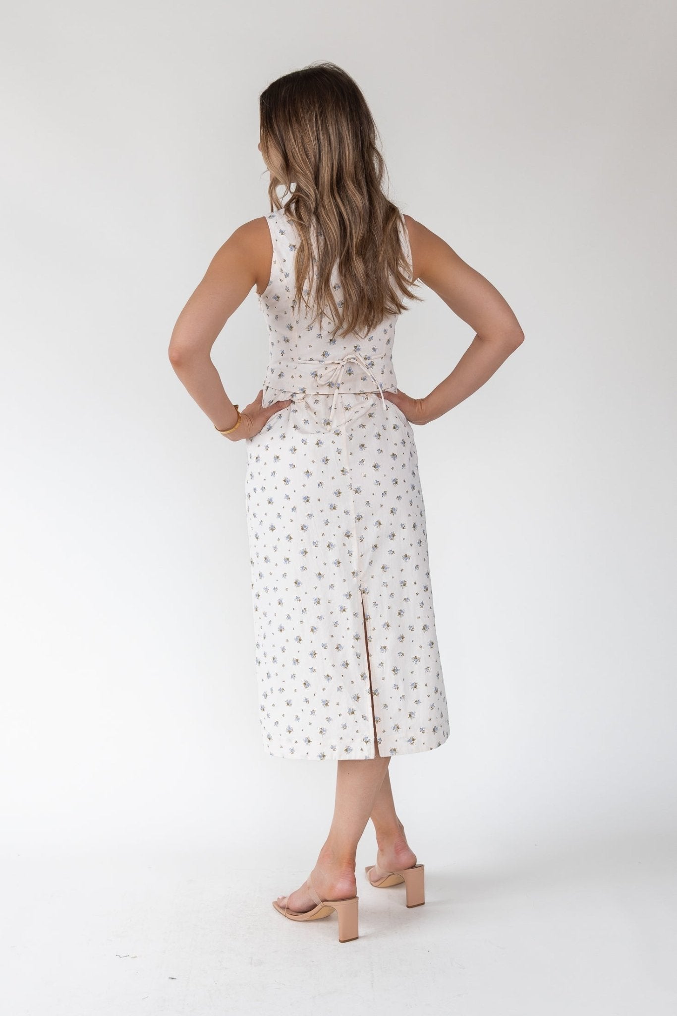 Daisyfield Blue Vest Midi Dress - Final Sale - JO+CO