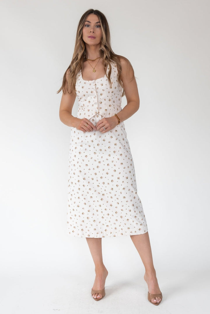 Daisyfield Pink Vest Midi Dress - Final Sale - JO+CO