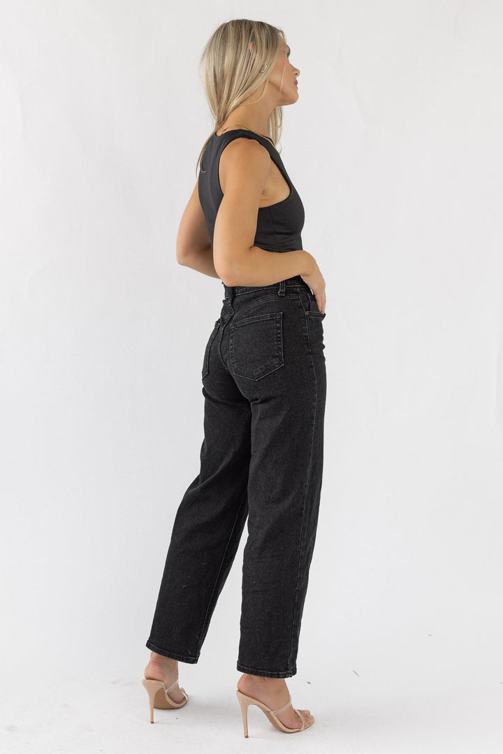 Dalia Sleeveless Bodysuit - Black - JO+CO