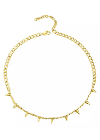 Spike x Curb Chain Necklace  - Final Sale
