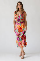 Elara Midi Dress - Parisian Floral - JO+CO