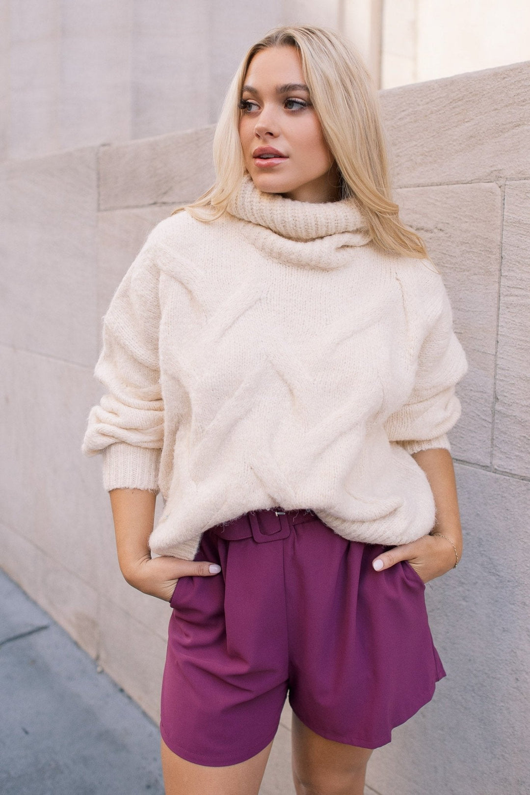 Elvie Cable Knit Sweater - JO+CO