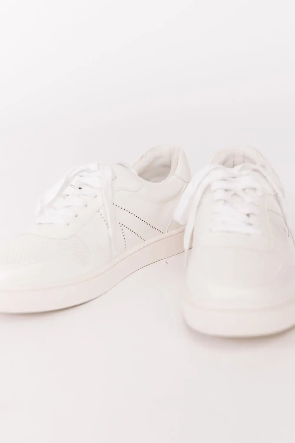 Everlasting Stroll White Lace-Up Sneakers - JO+CO