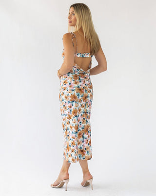 Gemma Floral Cami Cowl Back Dress - Final Sale - JO+CO