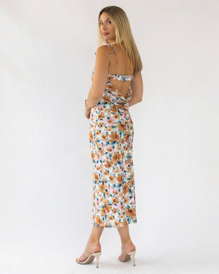 Gemma Floral Cami Cowl Back Dress - Final Sale - JO+CO