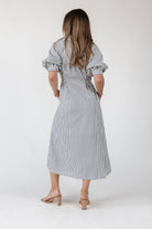 Harbor Black Stripe Midi Dress - Final Sale - JO+CO
